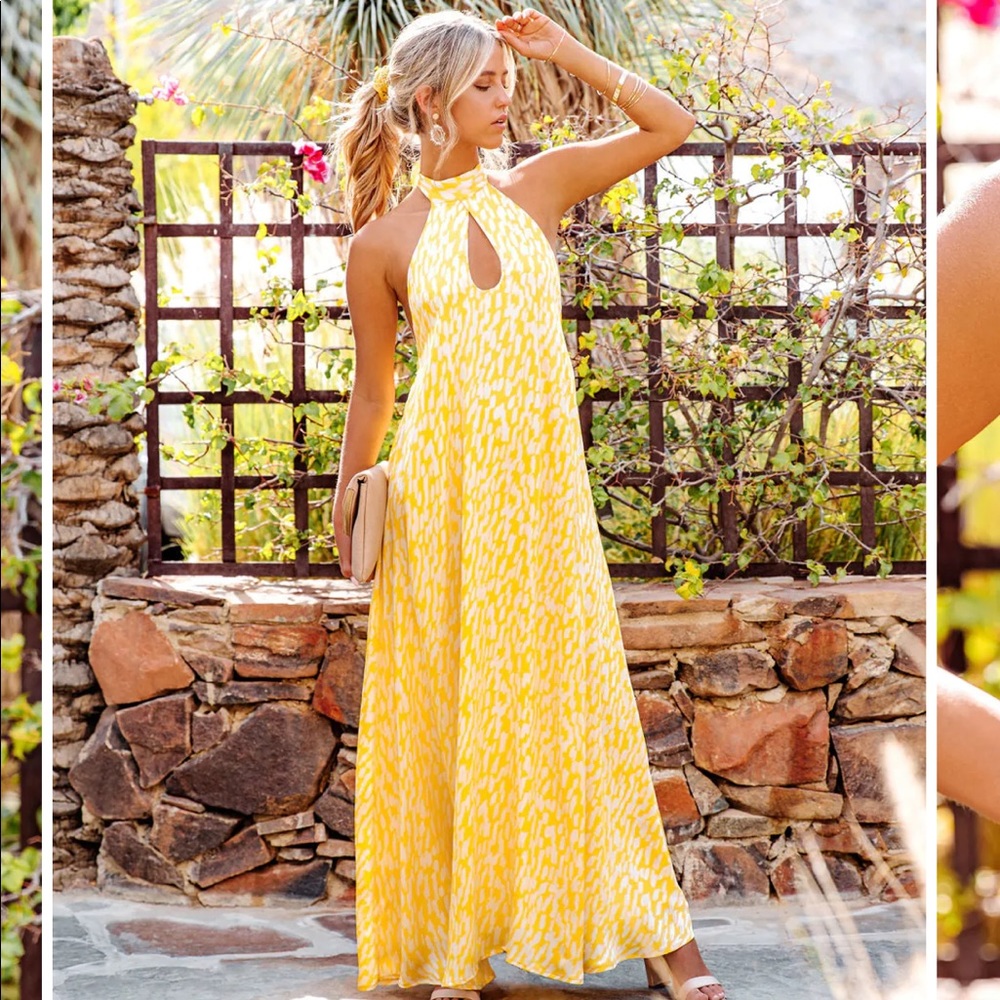 ISO Vici Yellow Maxi Dress